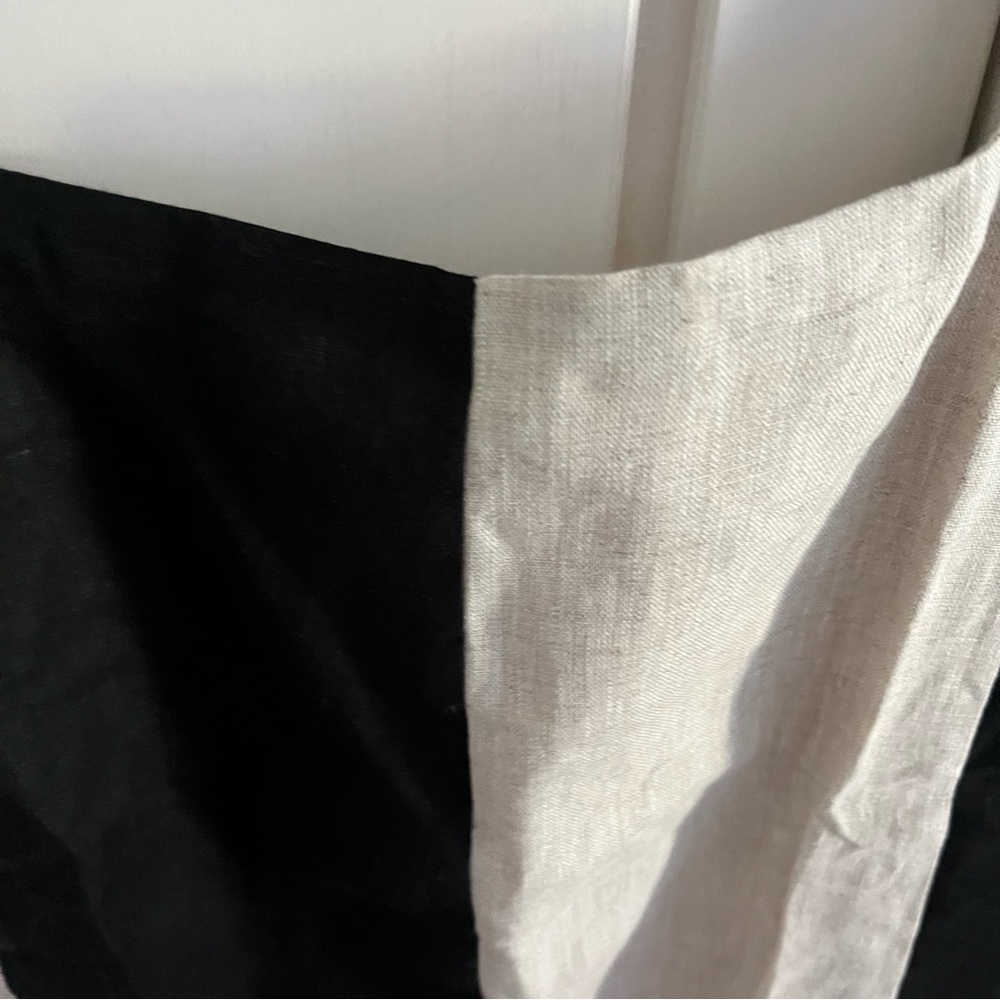 DISSH | AGI NATURAL COLOR BLOCK LINEN MINI DRESS - Picture 6 of 12